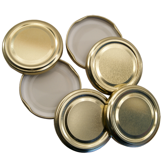 blank metal jar lids